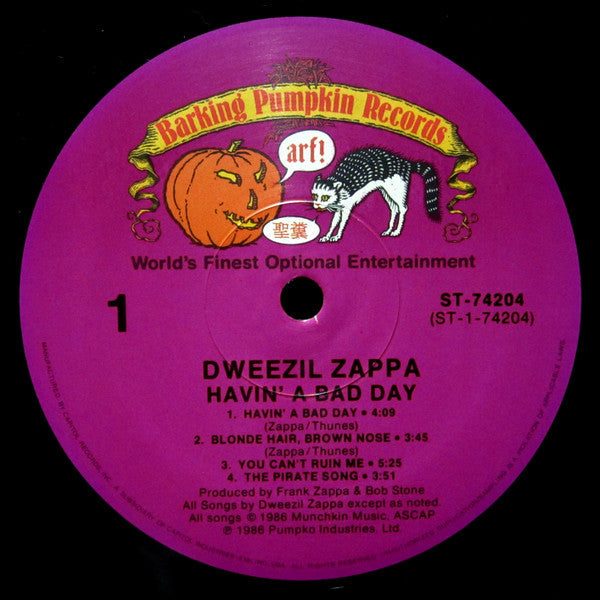Dweezil Zappa - Havin' A Bad Day - LP