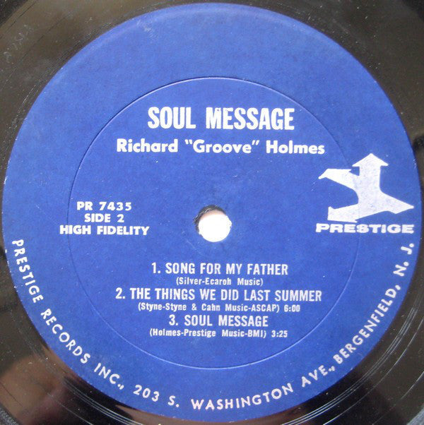 Richard "Groove" Holmes - Soul Message - LP