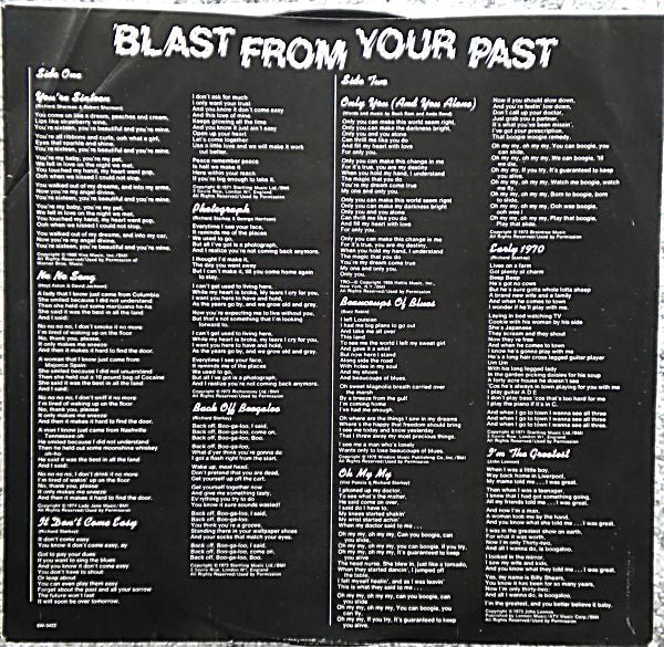 Ringo Starr - Blast From Your Past - LP