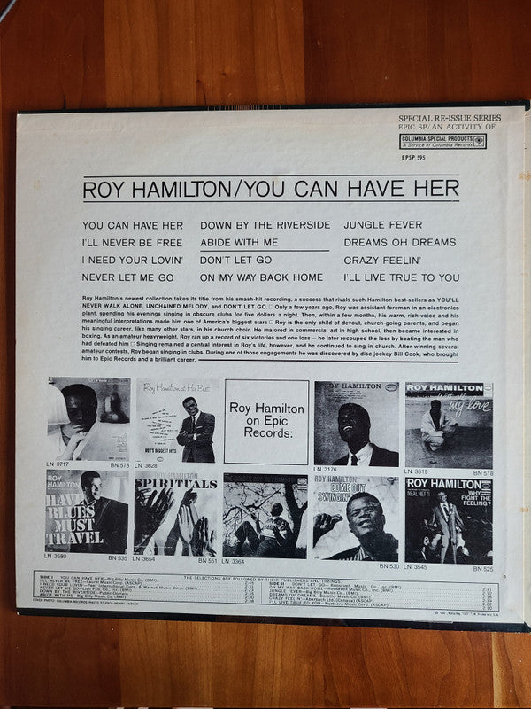 Roy Hamilton  - You Can Have Her - LP