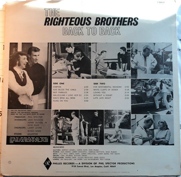 The Righteous Brothers - BACK TO BACK - LP