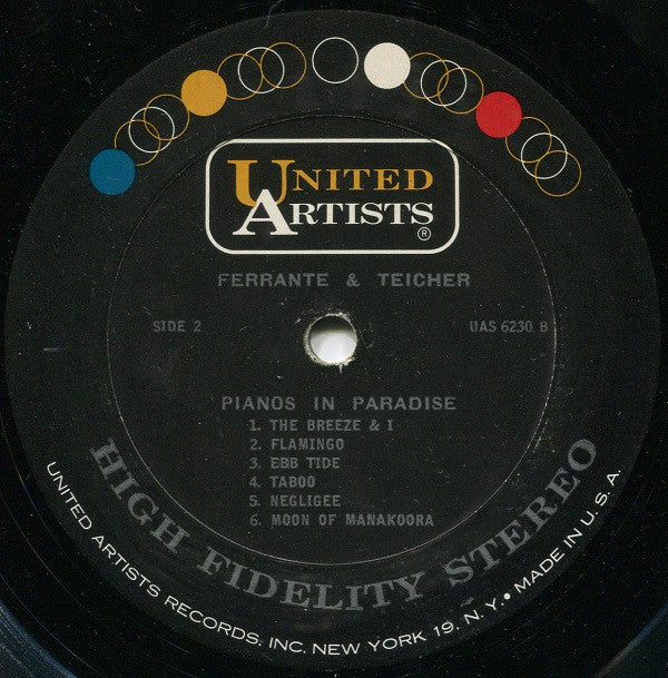 Ferrante & Teicher - Pianos In Paradise - LP