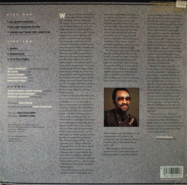 Hank Crawford - Indigo Blue - LP