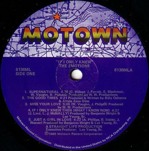 The Emotions - If I Only Knew - LP