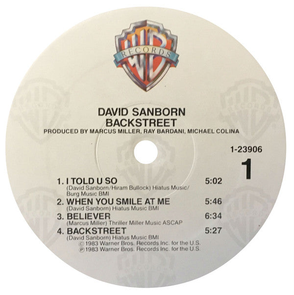 David Sanborn - Backstreet - LP
