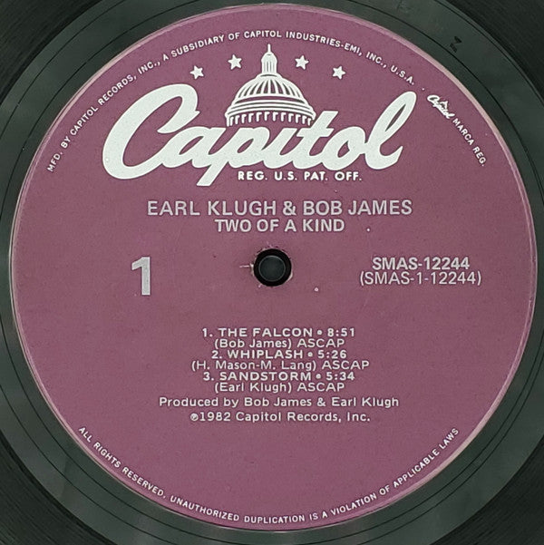 Earl Klugh And Bob James - Two Of A Kind - LP