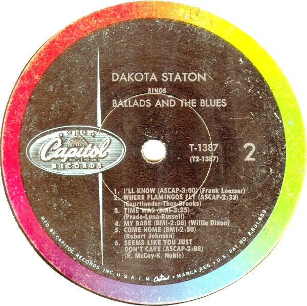Dakota Staton - Sings Ballads And The Blues - LP