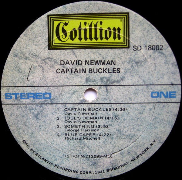 David Newman* - Captain Buckles - LP