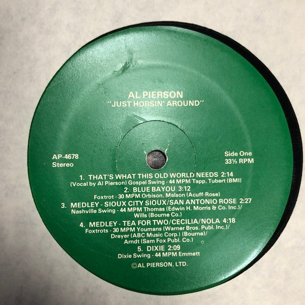 Al Pierson - Just Horsin' Around - LP