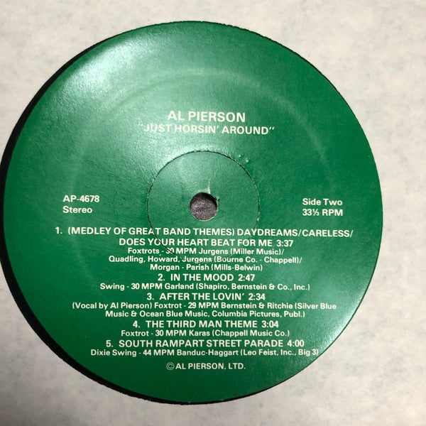 Al Pierson - Just Horsin' Around - LP