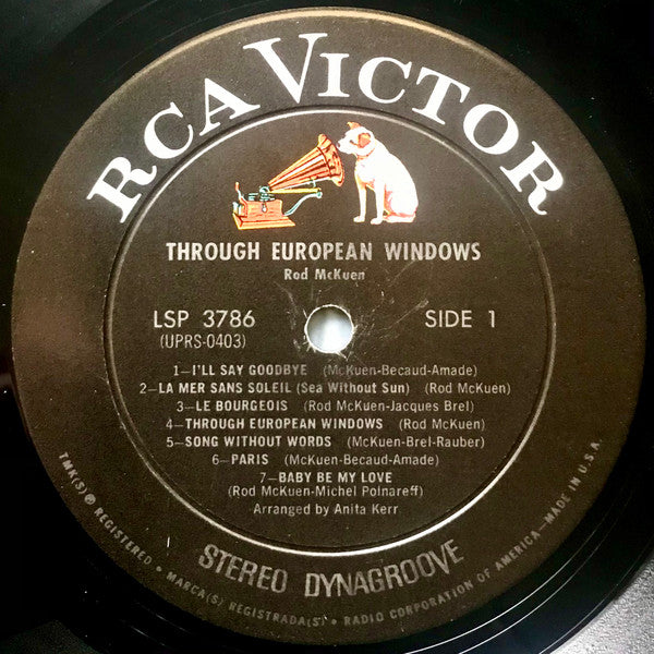 Rod McKuen - Through European Windows - LP