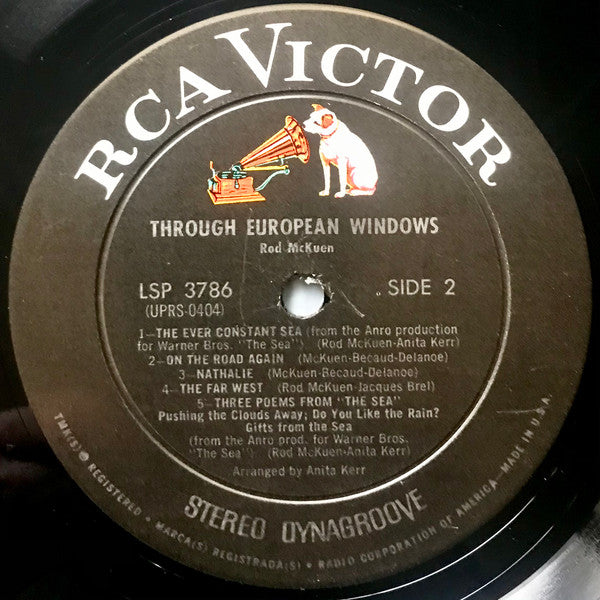 Rod McKuen - Through European Windows - LP
