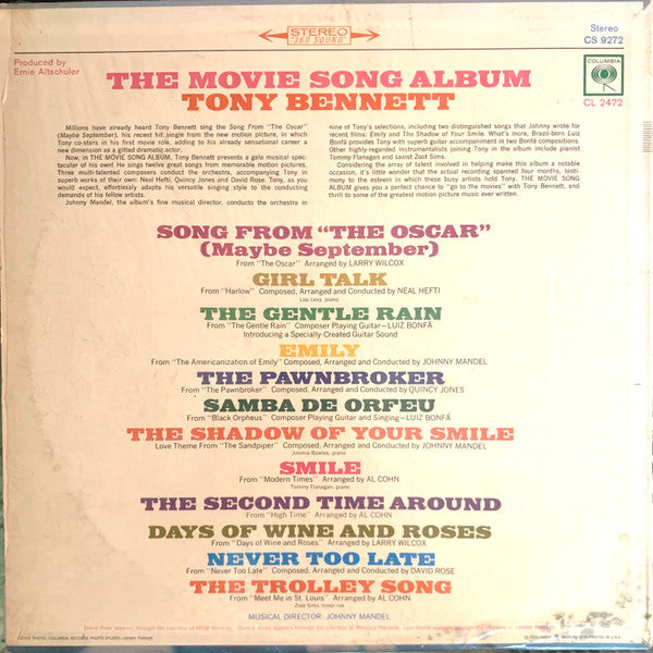 Tony Bennett - The Movie Song Album - LP