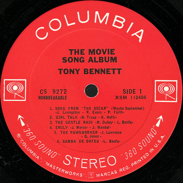 Tony Bennett - The Movie Song Album - LP