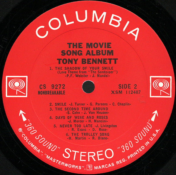 Tony Bennett - The Movie Song Album - LP