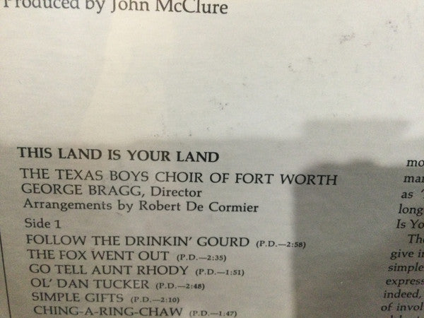 Texas Boys Choir* - This Is Your Land - LP