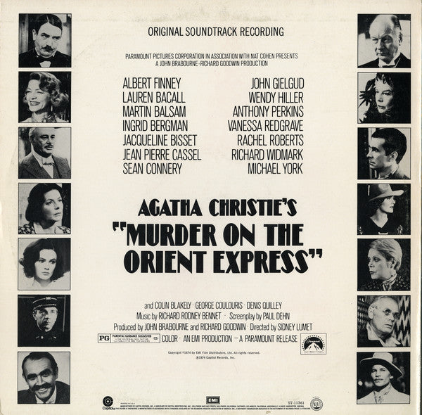 Richard Rodney Bennett - Agatha Christie's Murder On The Orient Express (Original Soundtrack Recording) - LP