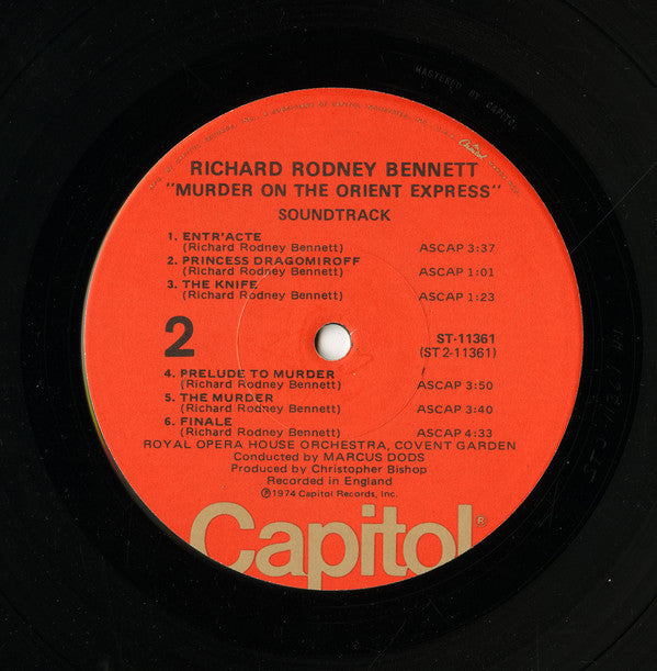 Richard Rodney Bennett - Agatha Christie's Murder On The Orient Express (Original Soundtrack Recording) - LP