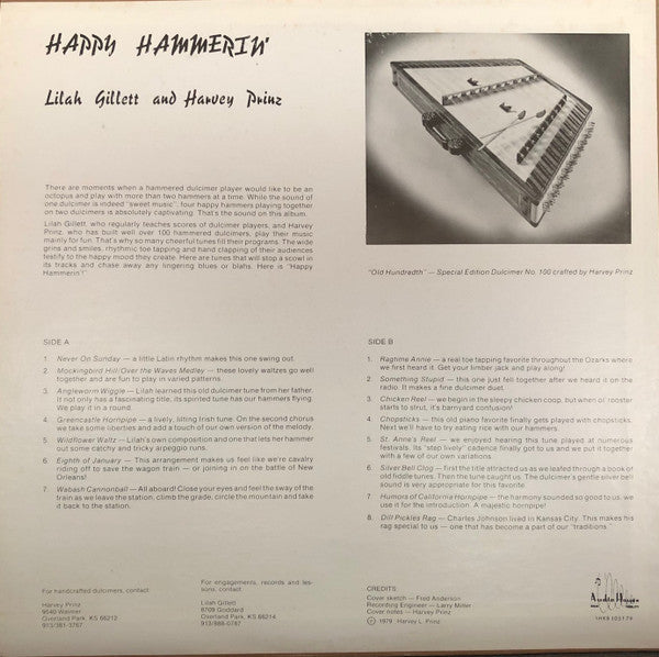 Lilah Gillett, Harvey Prinz* - Happy Hammerin' - LP
