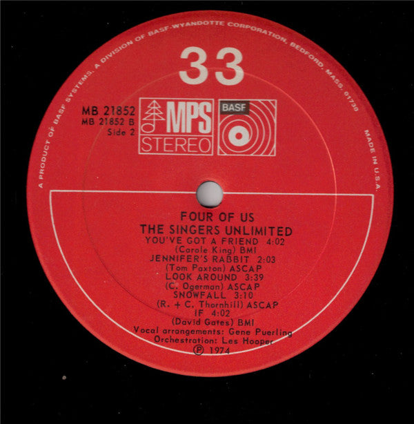 The Singers Unlimited - Four Of Us - LP