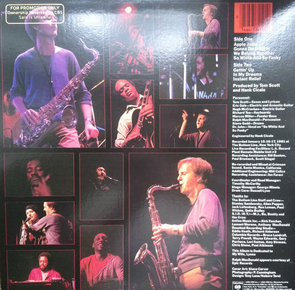 Tom Scott - Apple Juice - LP