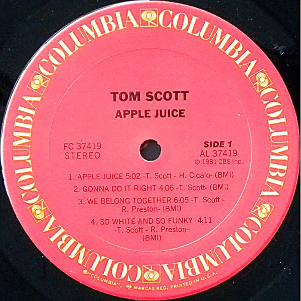 Tom Scott - Apple Juice - LP