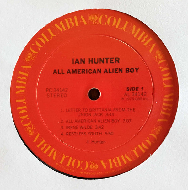 Ian Hunter - All American Alien Boy - LP