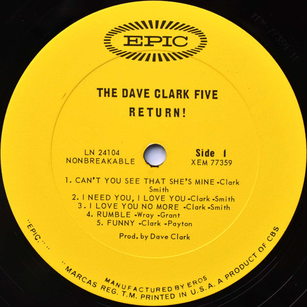 The Dave Clark Five - The Dave Clark Five Return!