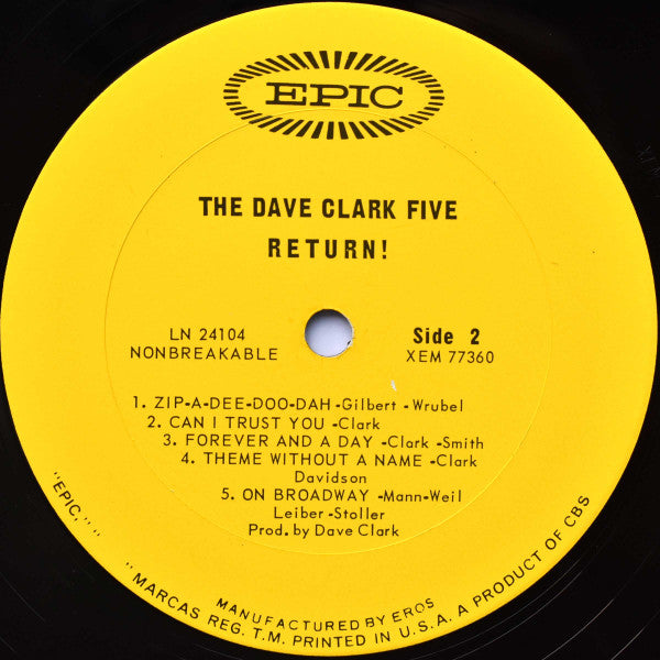 The Dave Clark Five - The Dave Clark Five Return!
