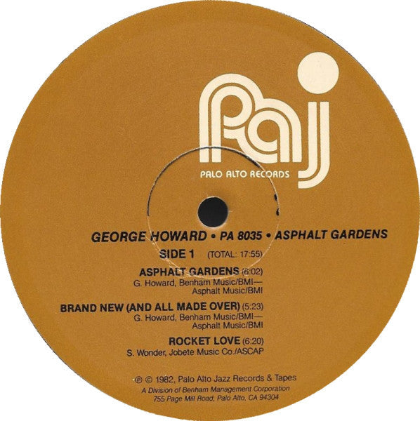 George Howard - Asphalt Gardens - LP