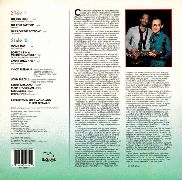 Chico Freeman - The Pied Piper - LP