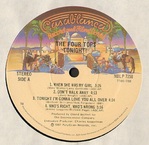 The Four Tops* - Tonight! - LP