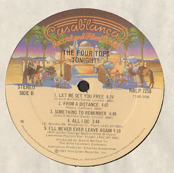 The Four Tops* - Tonight! - LP