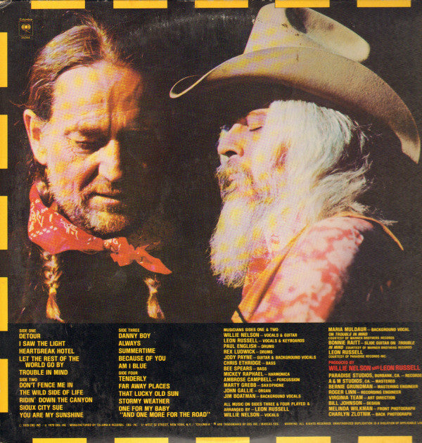 Willie* And Leon* - One For The Road - LP
