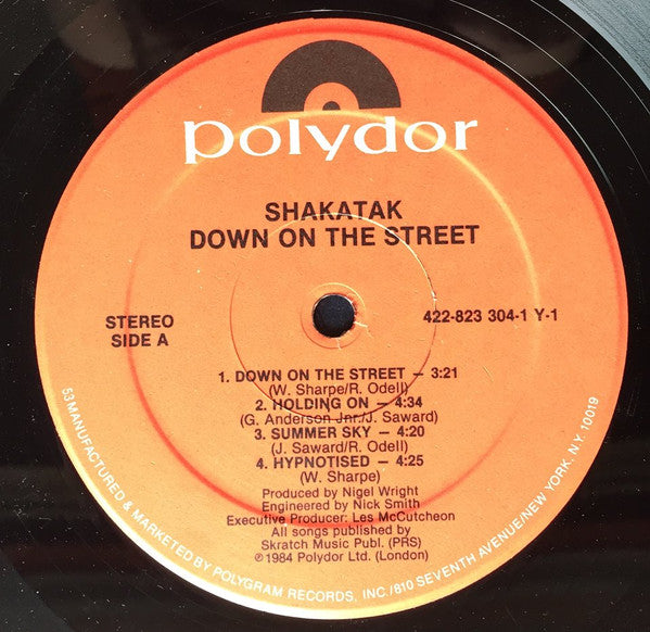 Shakatak - Down On The Street - LP
