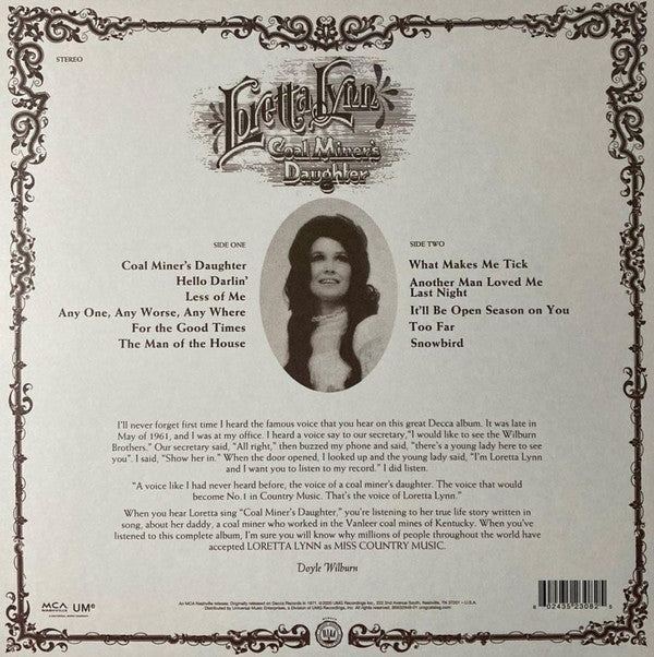 Loretta Lynn - Coal Miner’s Daughter - LP
