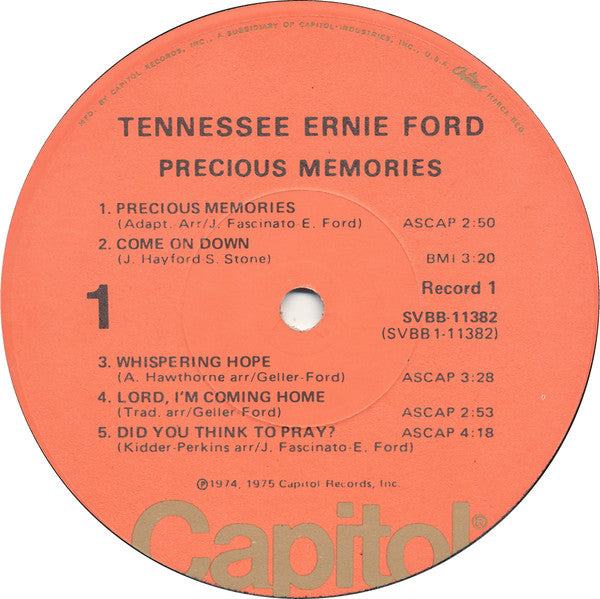 Tennessee Ernie Ford - Precious Memories - LP