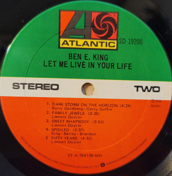 Ben E. King - Let Me Live In Your Life - LP
