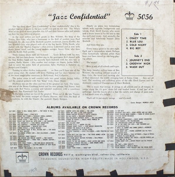 Various - Jazz Confidential - LP