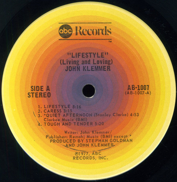 John Klemmer - Lifestyle (Living And Loving) - LP