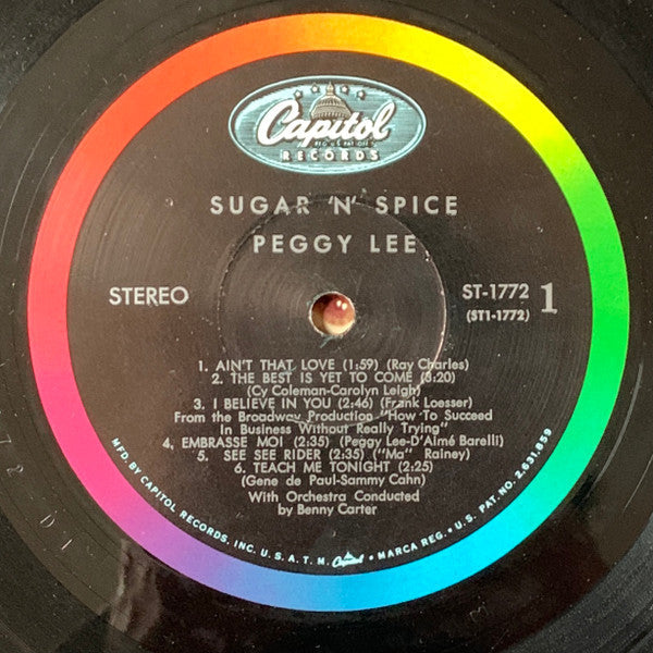 Peggy Lee - Sugar 'N' Spice - LP
