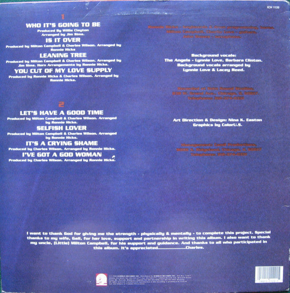 Charles Wilson - Blues In The Key Of C. - LP
