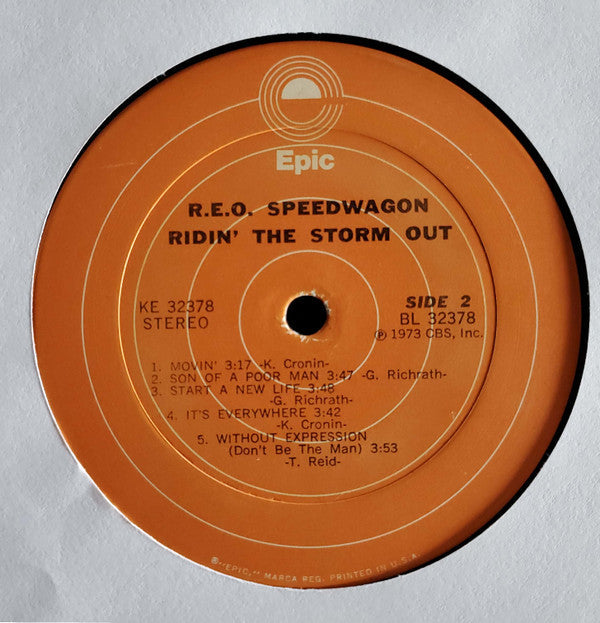 R.E.O. Speedwagon* - Ridin' The Storm Out - LP