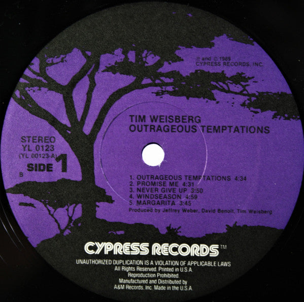 Tim Weisberg - Outrageous Temptations - LP