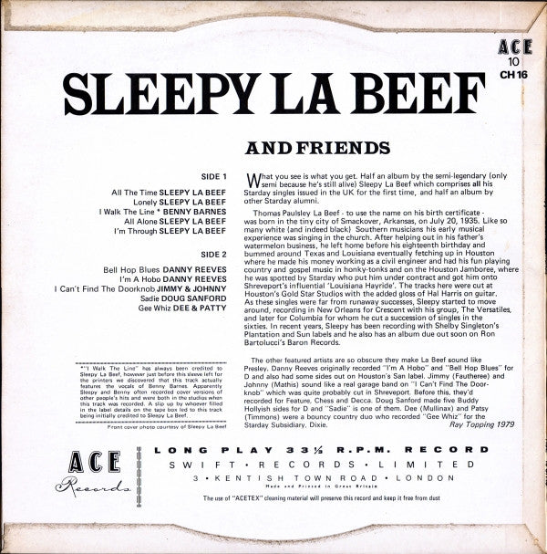Various - Sleepy La Beef And Friends - LP