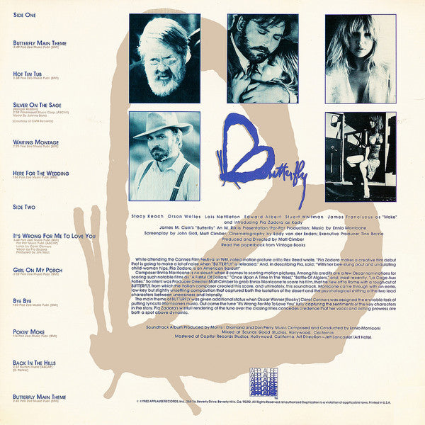 Ennio Morricone - Butterfly (Original Motion Picture Soundtrack) - LP