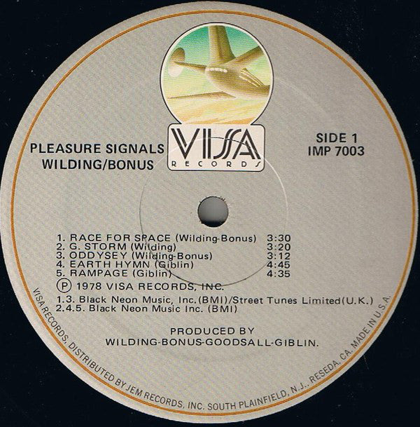 Wilding* / Bonus* - Pleasure Signals - LP