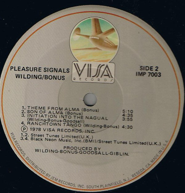 Wilding* / Bonus* - Pleasure Signals - LP