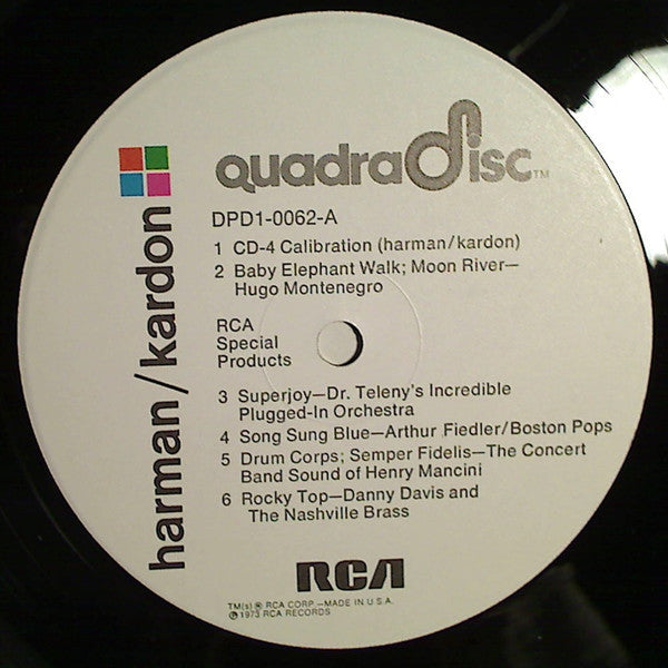 Various - Harman/Kardon CD-4 Quadradisc - LP