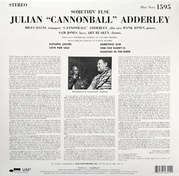 Cannonball Adderley - Somethin' Else - LP